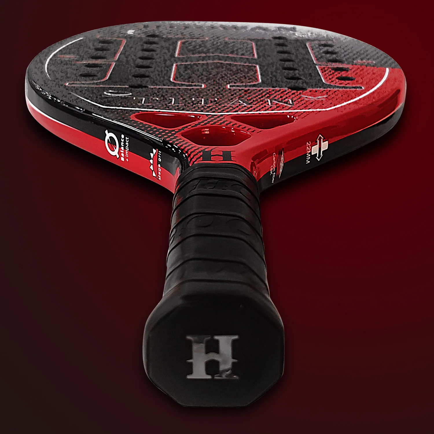 HOOWAN TITAN 18K Beach Tennis Racket Professional T700 Carbon Fiber 18K Rough Surface 22MM Profil Well Balance