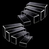 5Pcs/Set Acrylic U Shape Display Stand Jewelry Showcase Storage Rack Transparent Cupcake Desserts Shelf Perfume Display Holder 5