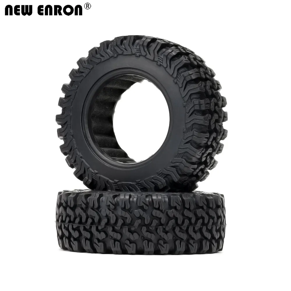 Plauauyt 4PCS 90mm 1.9 Inch RC Crawler Tires - Rubber Tires For TRX4, Axial SCX10, Redcat - 1/10 Scale - View #9