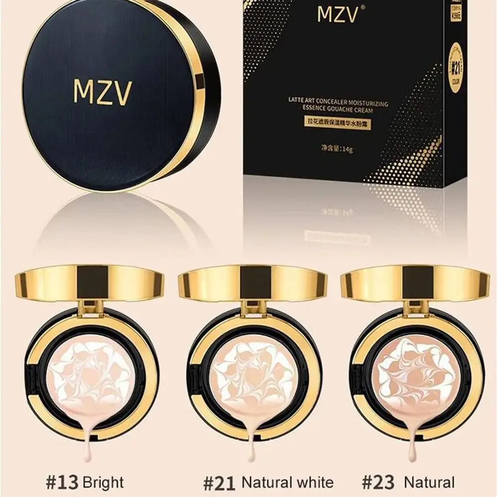 

Water Bead For Women Tricolor Latte Concealer Light Brightening Cushion Air Cushion BB Cream Waterproof Foundation