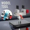 2-in-1 Universal Model Building Tool Holder for Military & Gundam Model Making DIY 360° Rotating Clamp Antiskid Vise & Bender 3