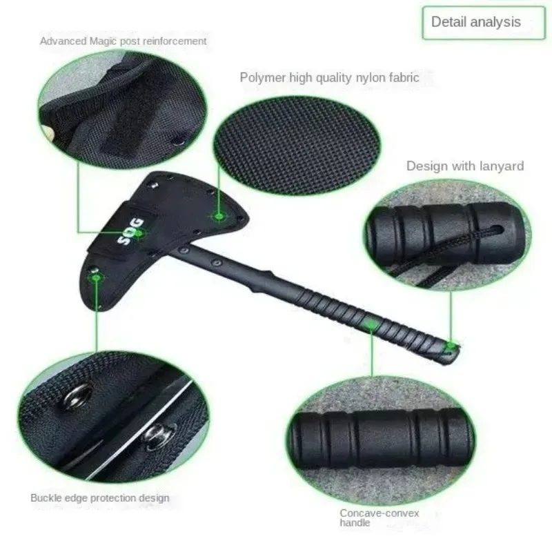 Handle Outdoor Tactical Axe Jungle Logging Camping Self-defense Rescue Axe camping axe