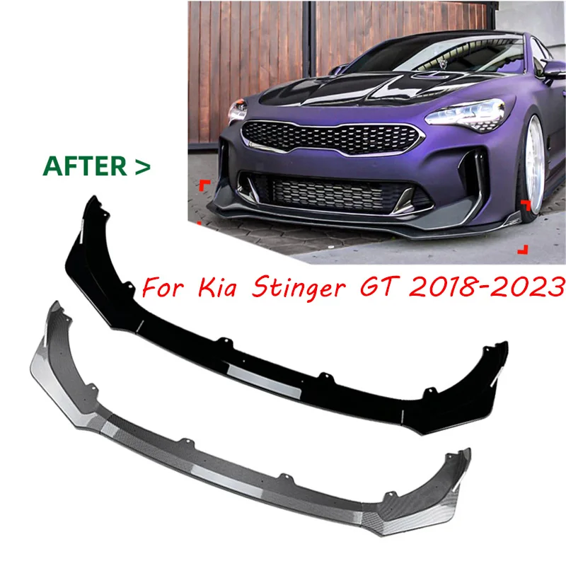 

3 шт., автомобильный передний бампер для Kia Stinger GT 2018-2023