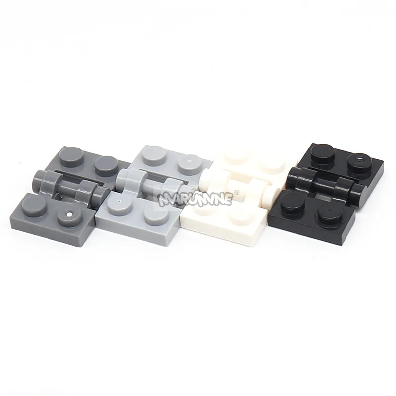 Marumine 60PCS 힌지 보드 MOC 블록 회전 기본 벽돌 플레이트 호환 2429 2430 44301 44302 60478 63868 48336 60470 6134