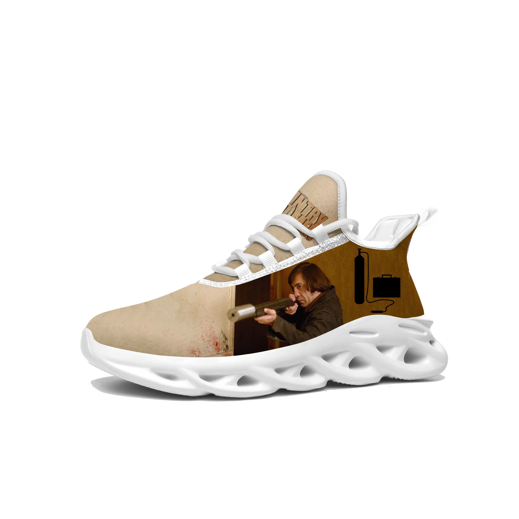 

No Country for Old Men Flats Sneakers Mens Womens Sports Shoes High Quality Sneaker Lace Up Mesh Footwear custom made Shoe