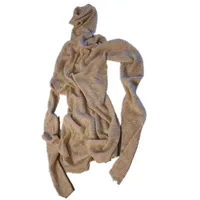 الصوفى مايكرو شفافة سترة الكشمير المعنقة المرأة الياقة المدورة ضئيلة الصوف قاعدة سترة الحياكة 2024 خريف/شتاء نموذج جديد 6