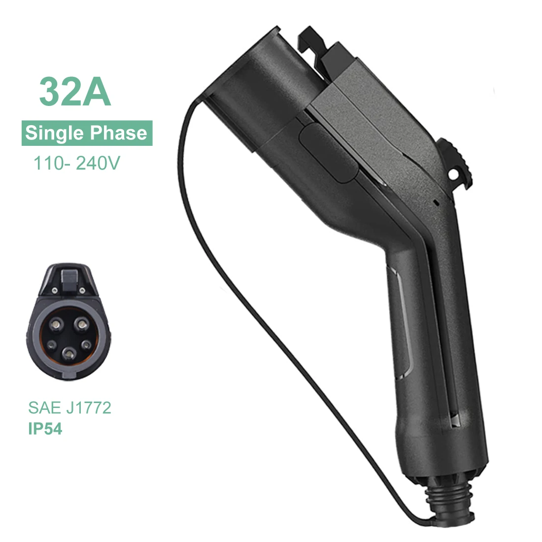 Ev Connector Female Type 1 Sae J1772 Evse Vehicle Side Plug Replacement