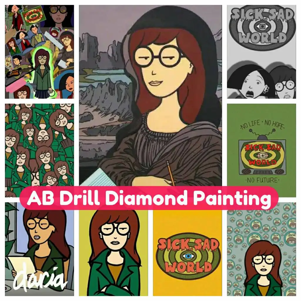 

Cool-D-Daria DIY art 5D AB Diamond Painting kit Mosaic Full Drill Round Square Handmade cross stitch kit New Collection 2024