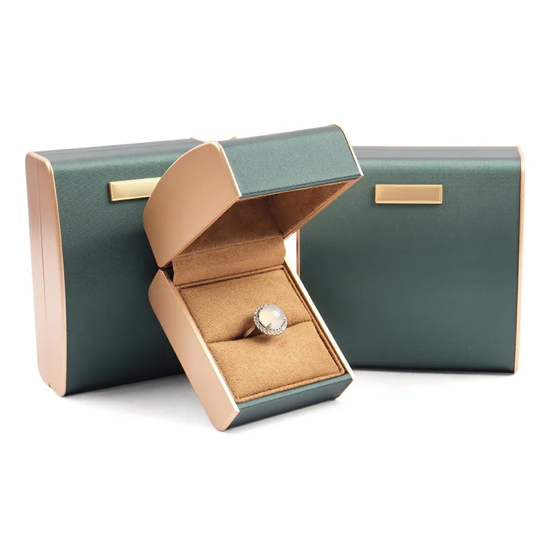 

New High Quality Jewellery Boxes Brushed PU Leather Ring Pendant Bracelet Bangle Necklace Jewelry Gift Packaging Display Case
