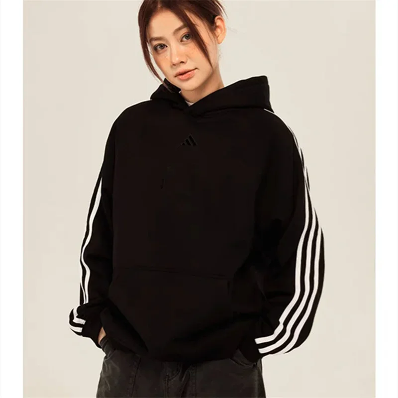 Adidas Hoodies Men and Women Print on The Front, Regular Style ,A Pocket Design in The Front with Hat Hoodies