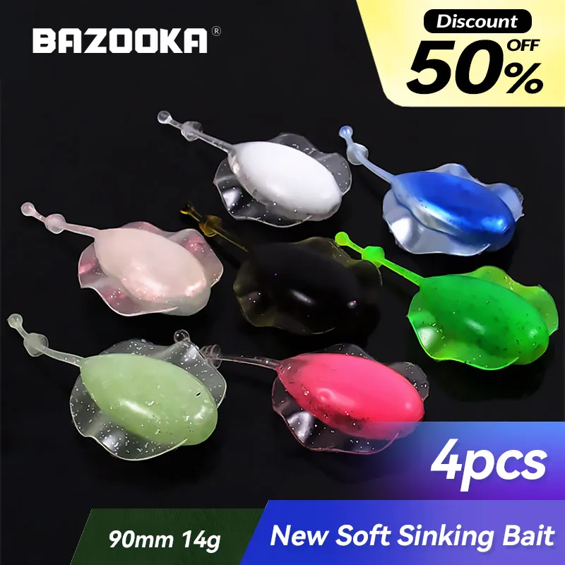 Bazooka Ray Soft köder Set Silikon köder Shad Easy Shiner Kunst fisch köder Wobbler Karpfen Bass Hecht Jighead Jigging Winter