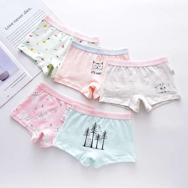 5 Piece/pack Girls Underwear Panties Lovely Cat Boxers for Toddler Cotton  Children's Comfortable Princess Shorts Underpants New - AliExpress
