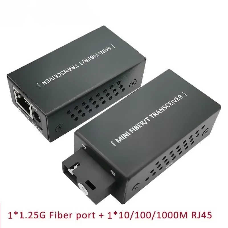 1 Pair Gigabit 100/1000M A/B SC Ethernet Fiber Switch Media Converter Rj45 Optic