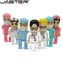 JASTER Angel Doctor Cute Cartoon USB 2.0 Flash Drives 64GB Pen Drive 32GB Memory Stick 16GB USB Stick Creative Gift U Disk Gift