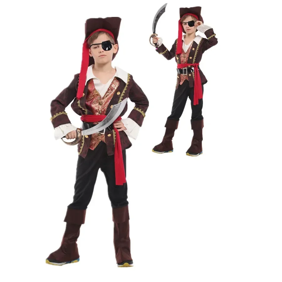 

Костюмы на Хэллоуин для детей captain jack sparrow, маскарадные карнавальные костюмы для мальчиков