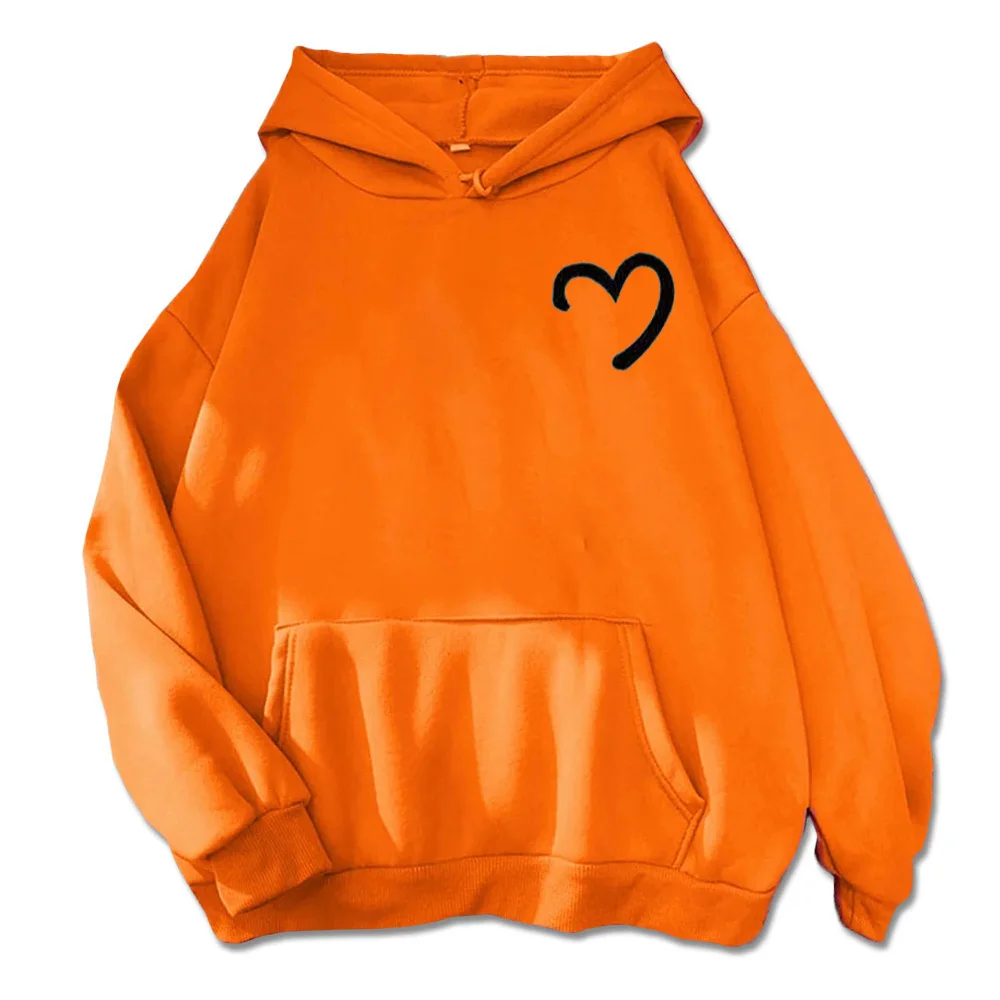 Lovers Hoodies Sweatshirt Interesting Patterned Clothes I Love My Boyfriend New in Long Sleeve Warm Couples Hoodie  Pullove Tops 5