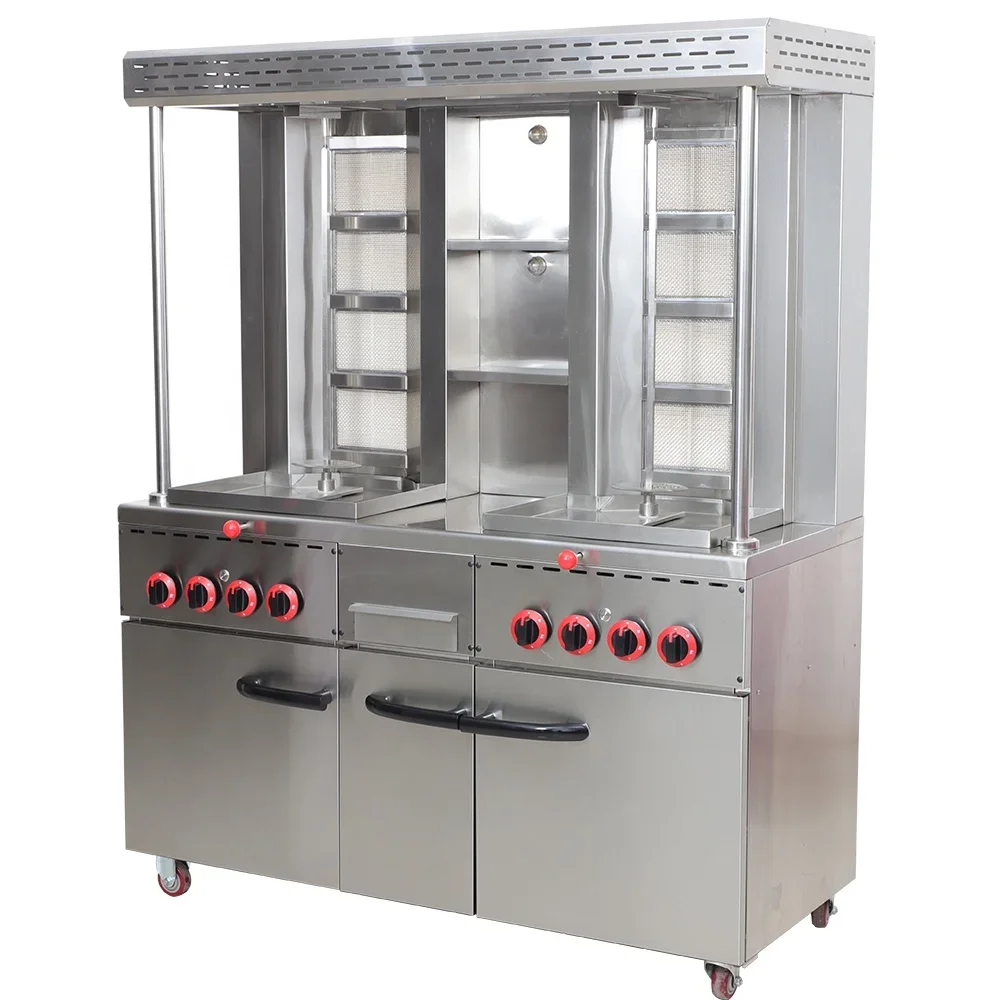 

Sale Vertical Electric Barbecue Grill Kebab Shawarma Roaster Machine automatic kebab maker machine with Hotel