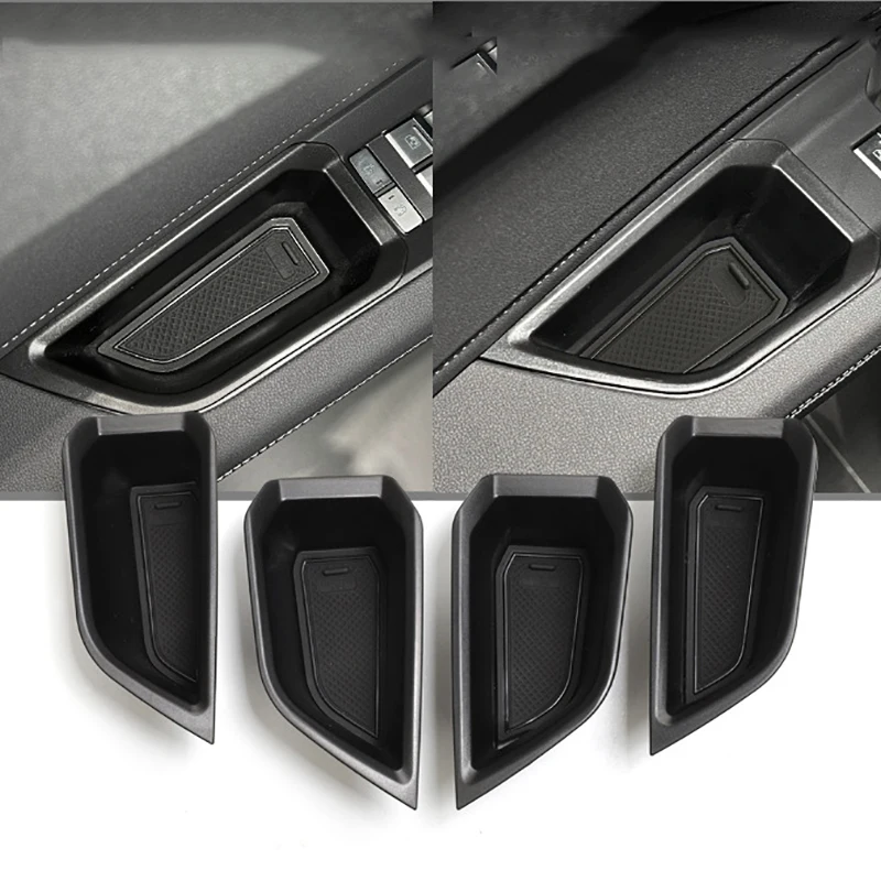 

Door Handle Storage Box for Audi Q4 e-tron 2022 Car Side Armrest Organizer Container Tray Accessories Tidying Auto Interior