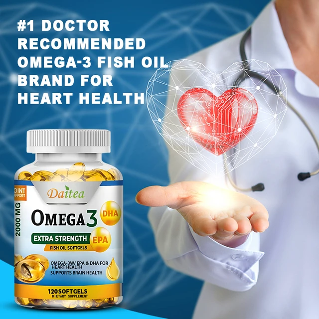 907-94f89c.jpg Omega-3 Fish Oil Rich in DHA and EPA for Joint, Brain and Skin Health, Overall Health and Immune Support
