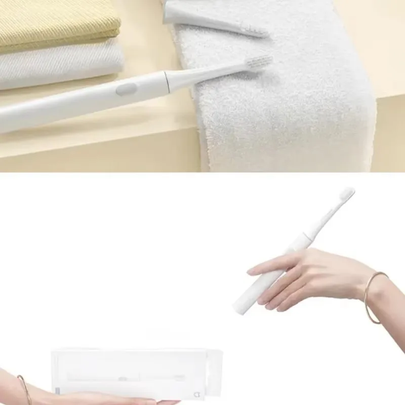 T10 소닉 전동 칫솔 스마트 방수 칫솔 헤드 브러쉬 IPX7 충전식 USB 치아 미백용