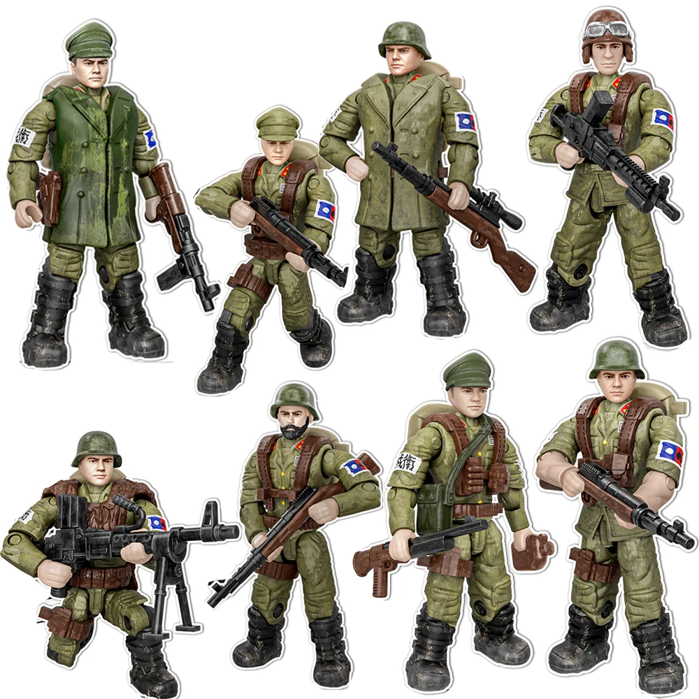 World War Army Military Soldiers Special Forces Model Assemble Building Blocks Bricks Detailed Education Model DIY Birthday Toys - 6