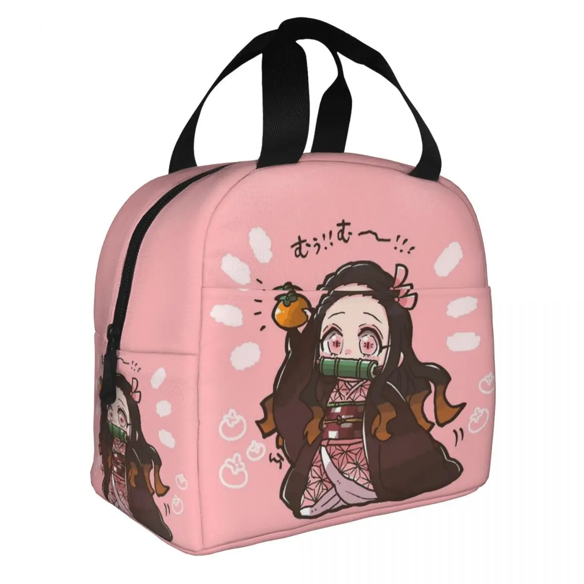 Nezuko Kamado Demon Slayer Insulated Lunch Bags For Camping Travel