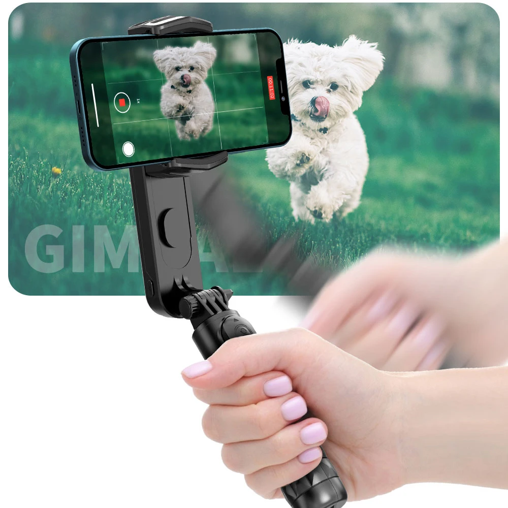 Estabilizador do Telefone sem Fio Bluetooth com Luz de Preenchimento Móvel Handheld Cardan Selfie Vara Tripé Estabilizador Smartphone - Image 3