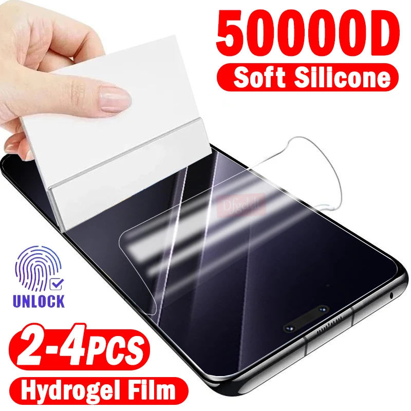 Full Curved Hydrogel Screen Protector Set - 2-4 Pieces, Ultimate Soft Film