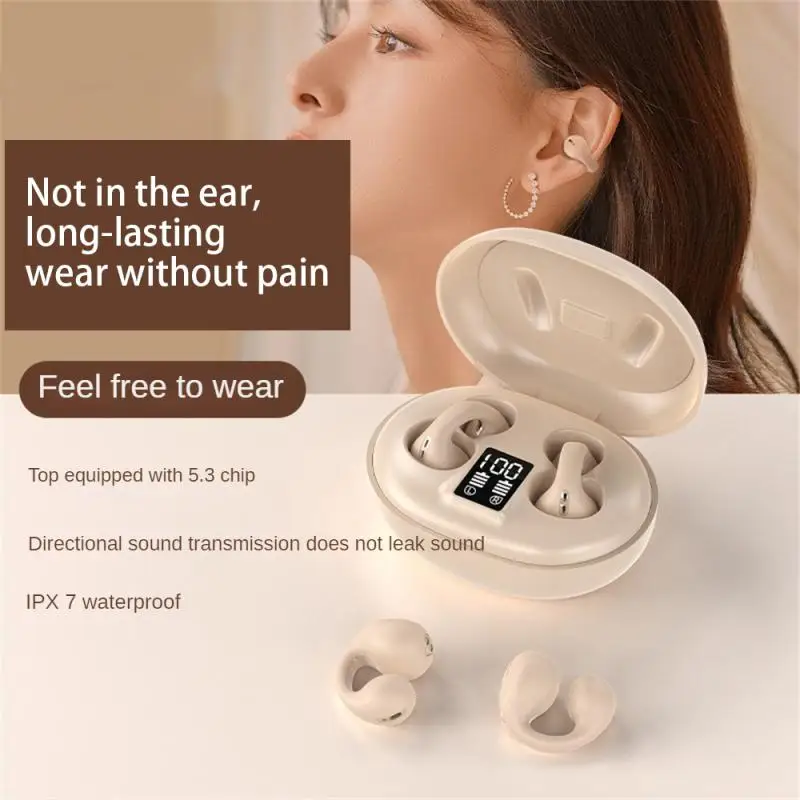 

E100 Wireless Bluetooth-compatible Earphones Clip-in-Ear Painless Ear High Sound Quality Long Life Headset