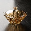 European-style Crystal Glass Ornaments with Lid Small Fruit Plate Home Living Room Large Storage Tank Home Decoration Sugar Tank 4