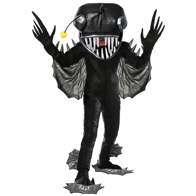 

Halloween Newfangled Manta Ray Stage Performance Cos Angler Fish For Adult Children Deep Sea Animal Pipa Fish Monster Costume