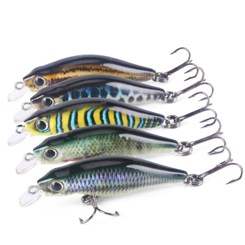 Fishing Lure 4.5cm 2.6g Floating Z Swim Type Minnow 3D Print Artificial  Lures Micro Small Fish 1 Piece SALE