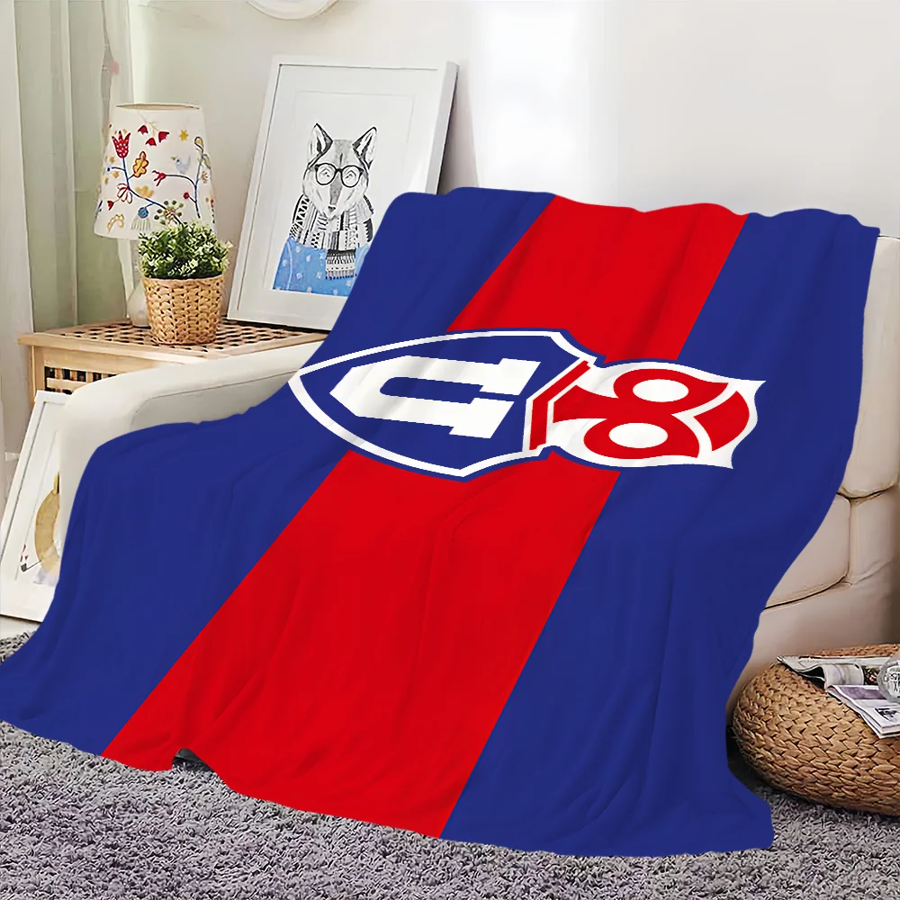 Football C-Chile LOGO U-University Blanket Travel And Gift Comfort Warm Soft Plush Suitable For Sofa Living Room Office Bedroom 3