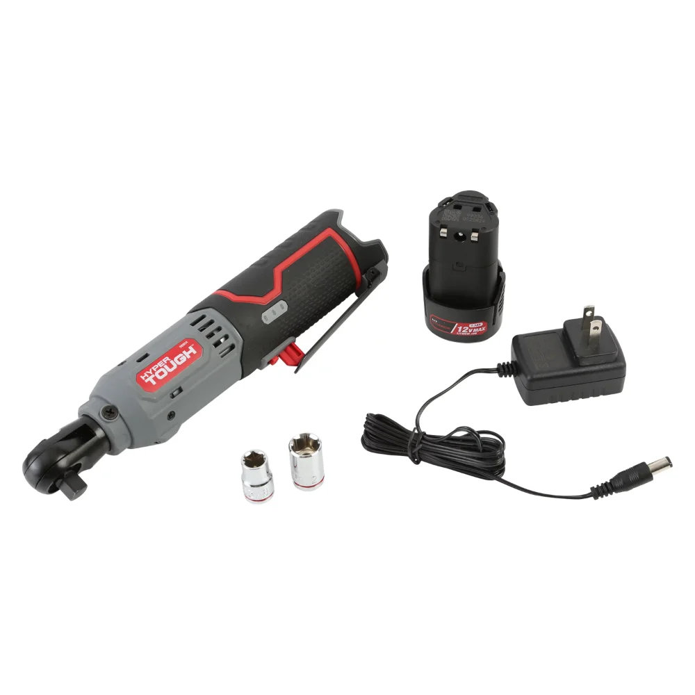 Hyper Tough 12V Max 3 8 in Lithium Ion Cordless Ratchet with 1.5