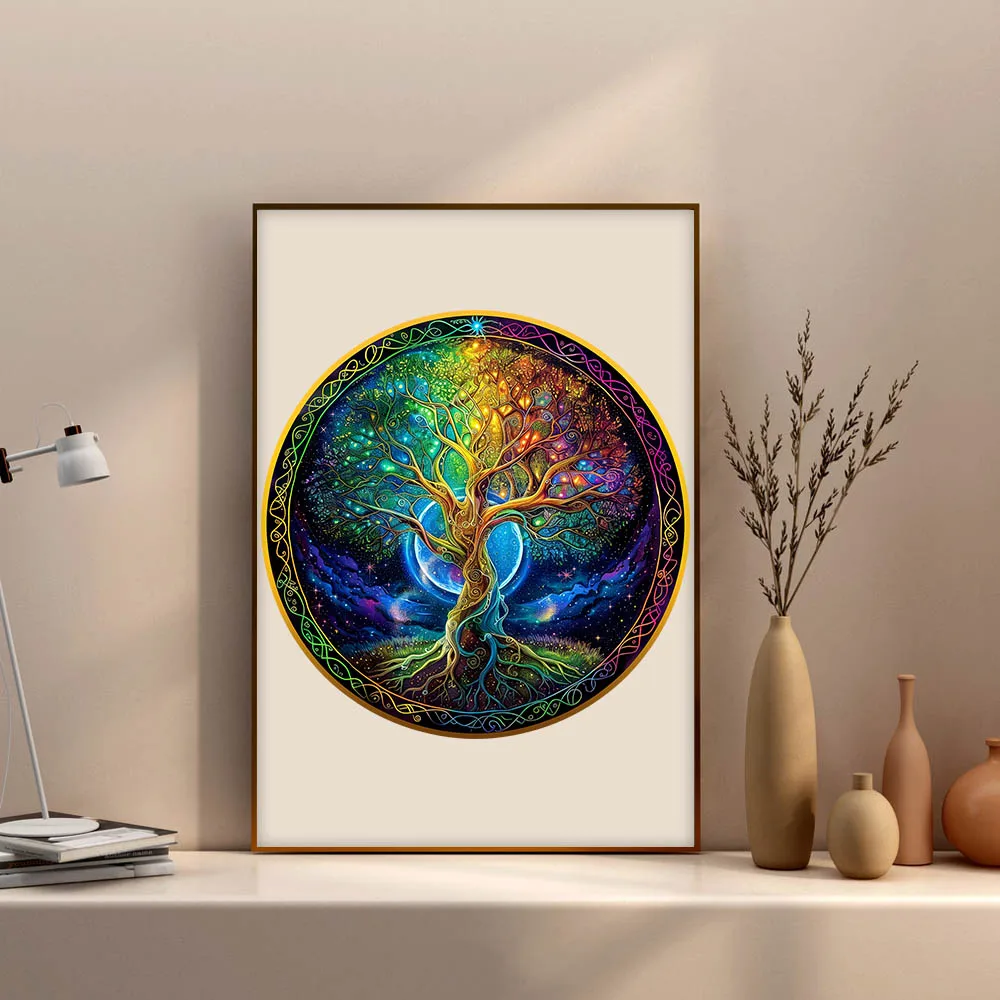 Wooden puzzle Tree of Life Gift box Exquisite gift Irregular animal shape puzzle Christmas personalized senior unique gift Famil 4