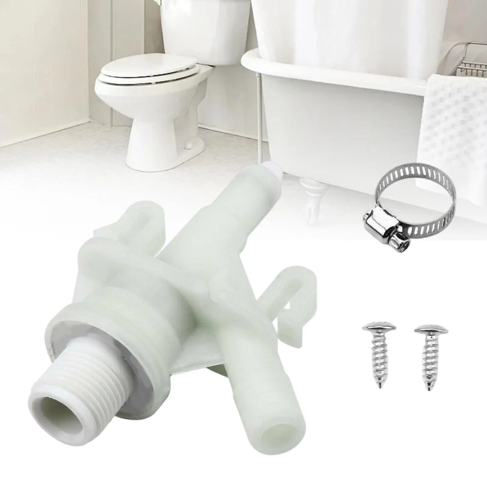 

Toilet Water Valve Easy to Install Pedal Flush Toilet Valve for 300 310 320