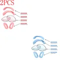 2PCS-Pink Blue