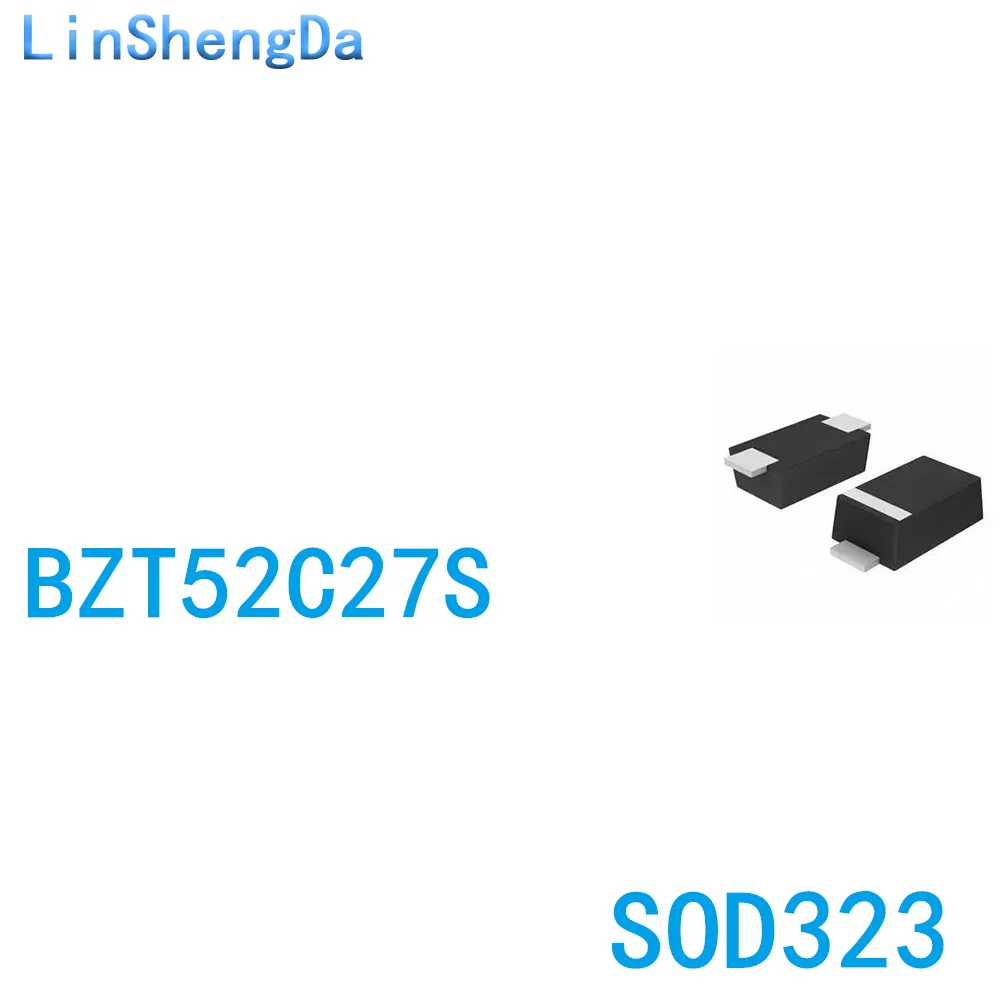 

SMD voltage regulator diode BZT52C27S 27V SOD323 0805 WP 1 disk 3K=130 yuan