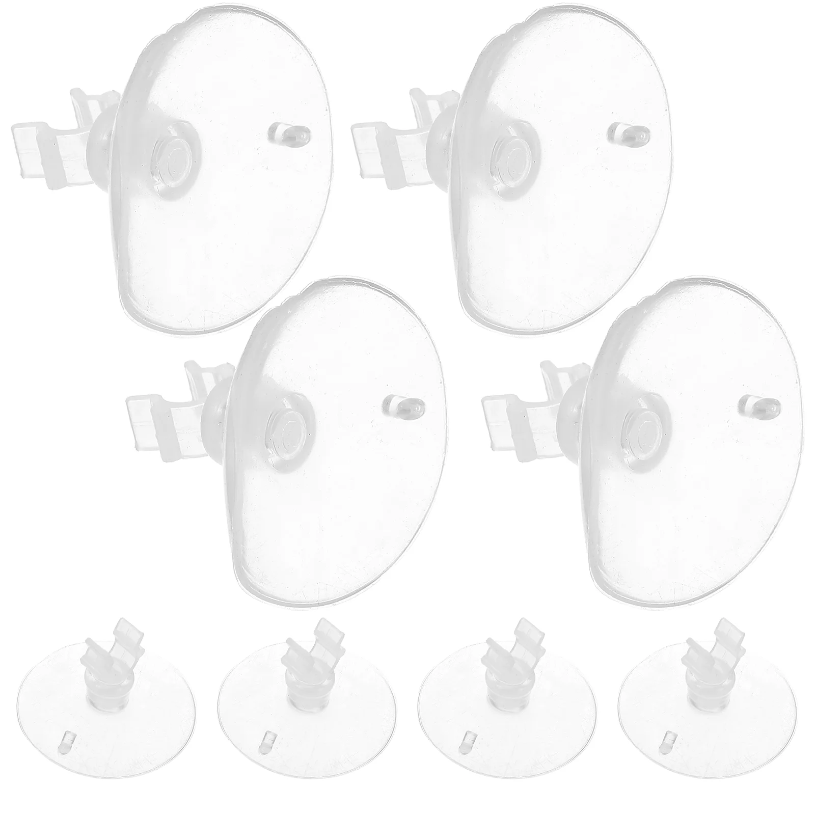 

8pcs Plastic Clamp Suction Cup Open Transparent Fixing Suction Cup for Aquarium Fish Tank