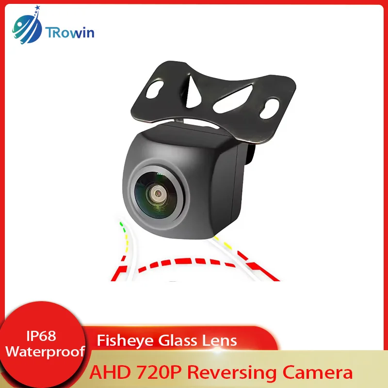 

Car Rear View Camera 720p AHD Reversing Camera lP68 Waterproof Night Vision 12V170°Fisheye for Car Radio Multimedia Player