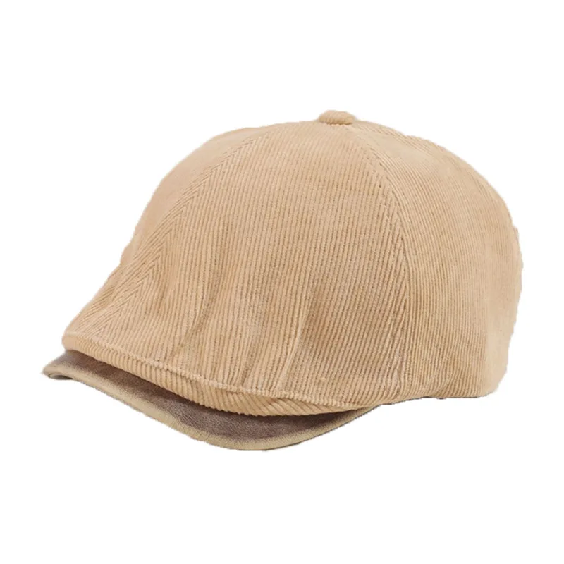 Cotton Newsboy Caps Men Women Hat Soft Casual Beret Solid Unisex Retro Hat Driver Flat Cap The Waiter Cap Berets Hat