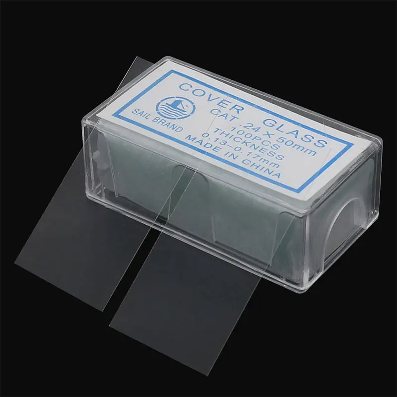 Microscope Glass Slides Cover Slips 100PCS