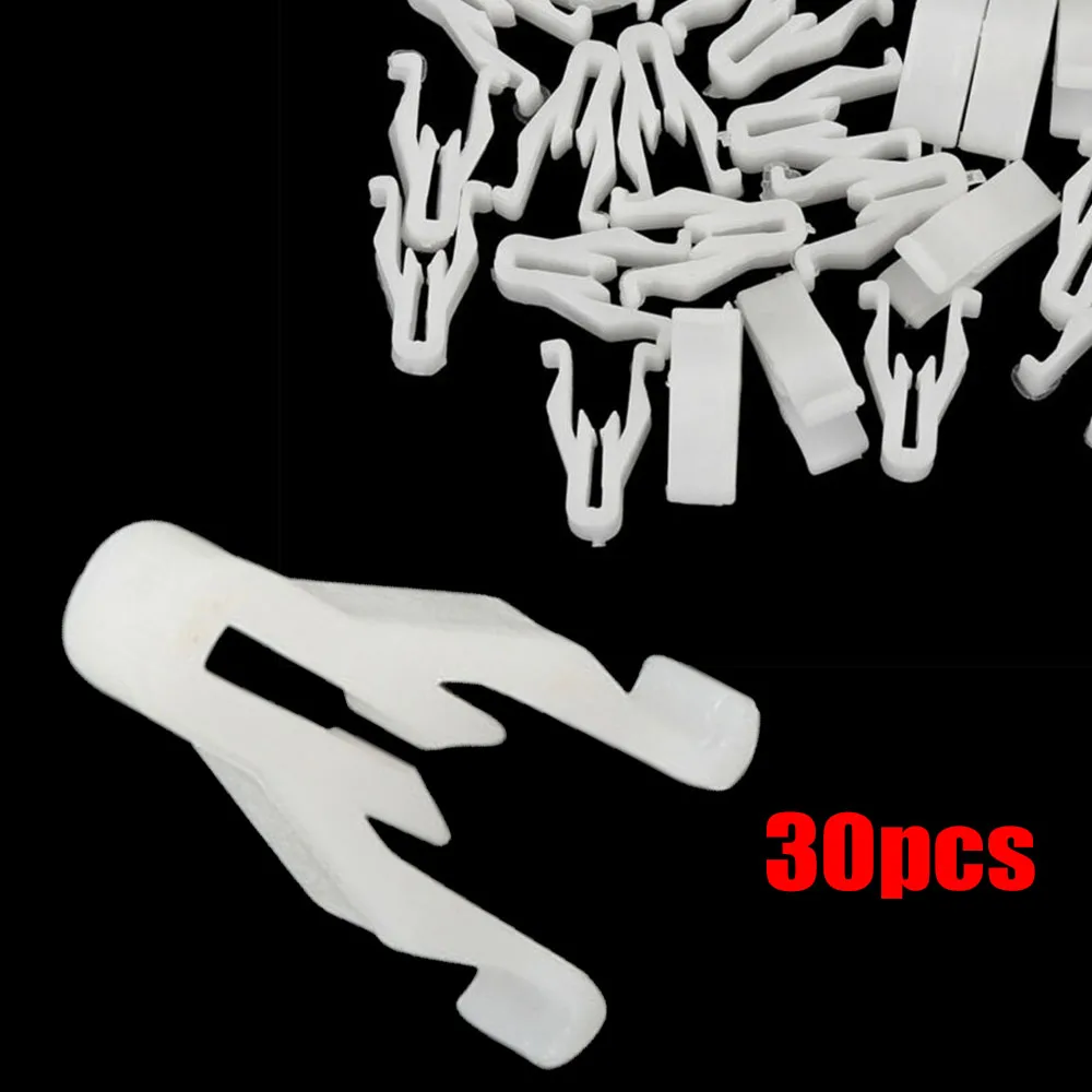 

30pcs White Plastic Nylon Switch Bezel Clip For Toyota For 4Runner For Lexus Door Snap Fasteners