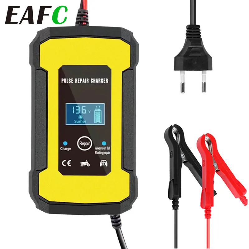 12V 6A Car Battery Charger Lead acid Lithium Car Battery Chargers LCD