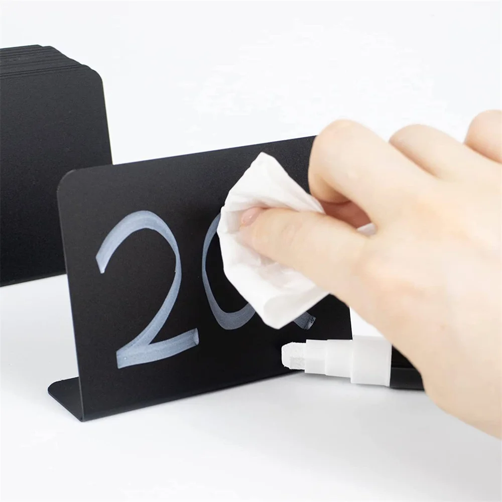 Small Blackboard Sign Message Board Price Tag Holder Desktop Memo Board Wedding Party Decor Multifunctional Chalkboard