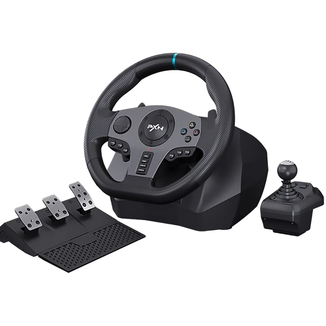 Kit de pedal de volante para jogos de corrida, simulador de condução para  ps4/ps3, para pc 360/one e pc, rotação em 270 graus - AliExpress
