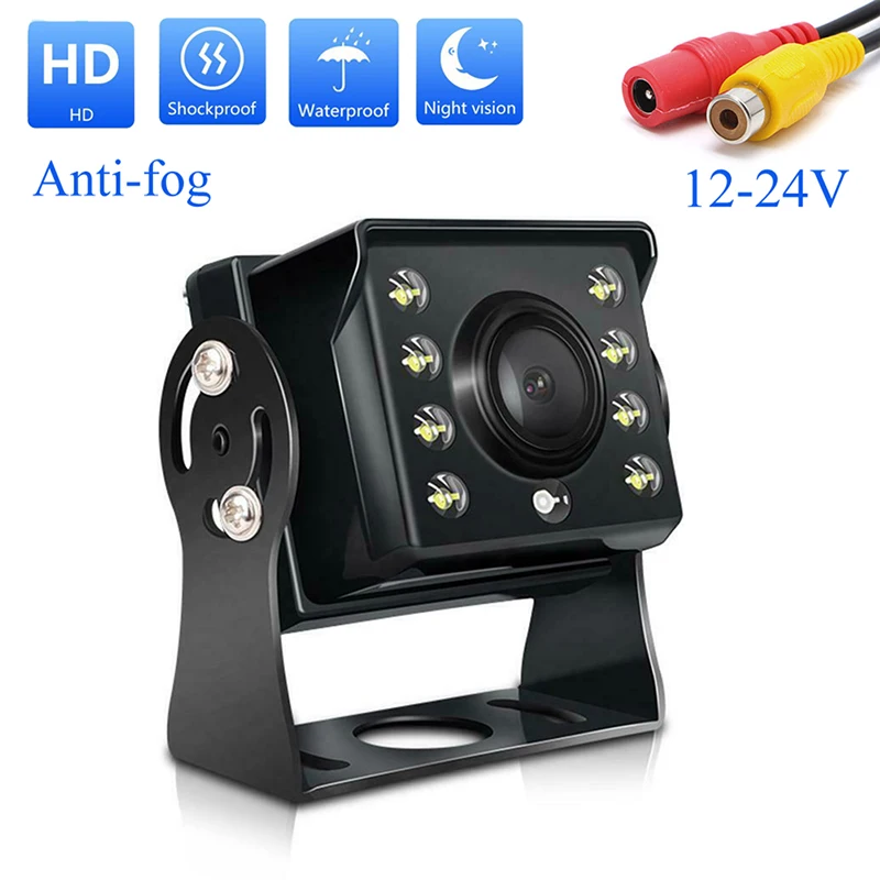 

Truck Bus Trailer RV Blind Spot Rear View Car Reverse AV Camera LED Night Vision