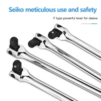 1/2'' F Rod Wrench Socket 10'' 15'' 18'' Torque Wrench Long Force Bar Activity Head Strong Lever Steering Handle Repair Tool 2