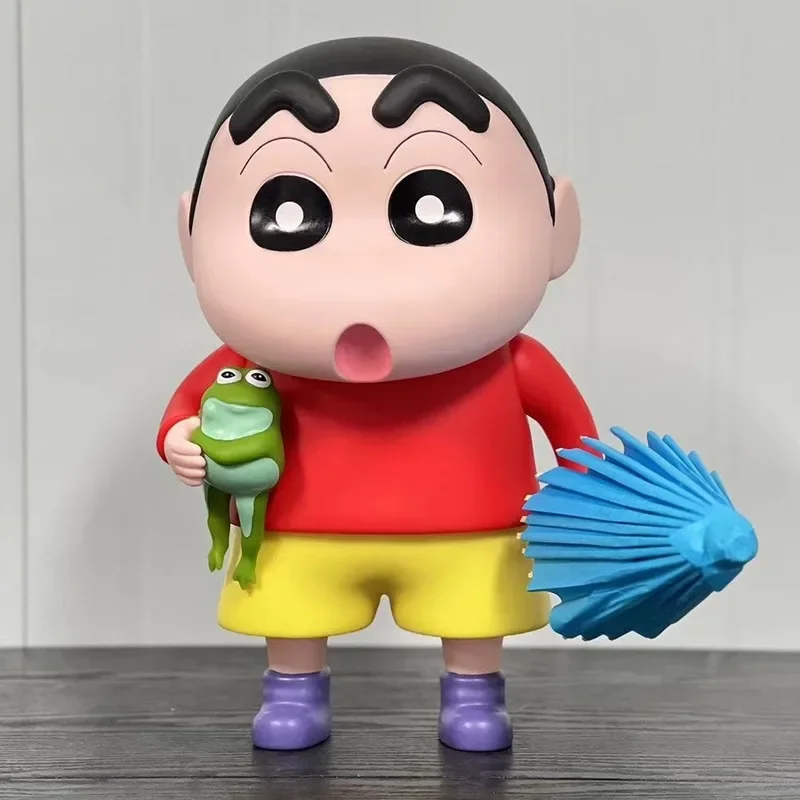 

Фигурки Аниме Crayon Shin-Chan, фигурки зонтиков Shinchan, фигурки моделей 1:1, большие виниловые фигурки Супермена Shinchan, искусственные подарки