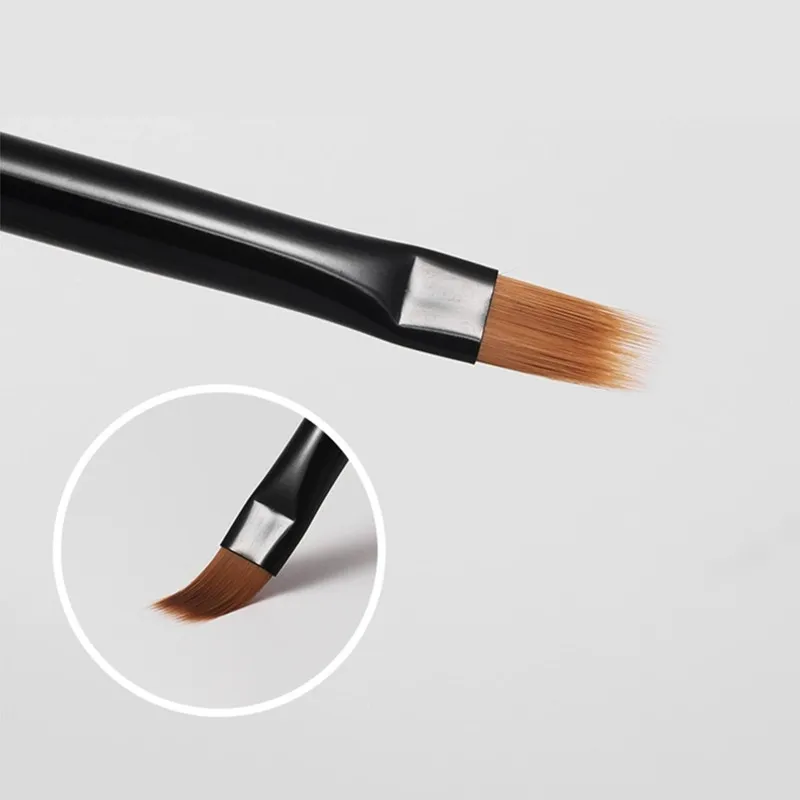 2Pcs Round Wood Handle Nail Ombre Brush Nail Art Painting Pen Brush UV Gel Polish Gradient Color  Acrylic Nail Drawing Pen 2